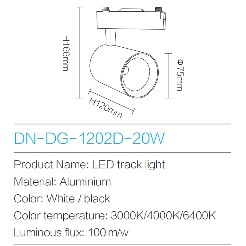 Track Light LM-1202D-20W