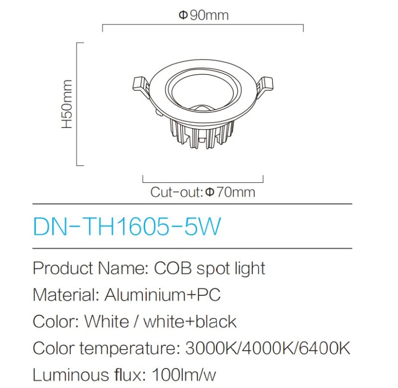 LED Sport Light DN-TH1605-5W