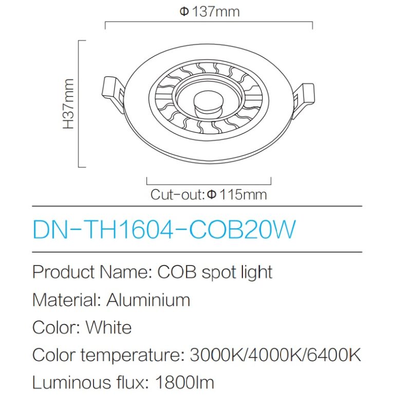 Sport Light DN-TH1604-COB20W