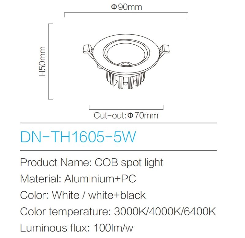 Spot Light DN-TH1605-5W