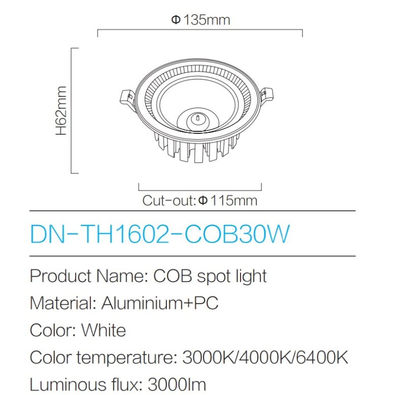 LED Sport Light DN-TH1602-COB30W