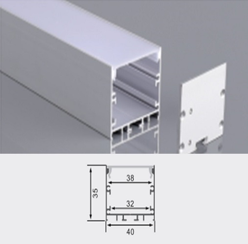 Housing LED Aluminum Outbow Profile 4cm