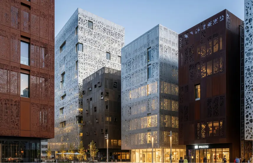 Custom Perforated Metal Facade